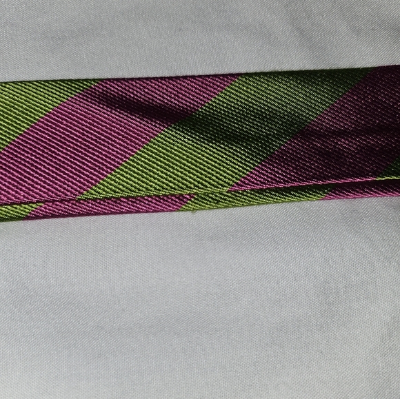 J. Crew Silk Pink Green Belt - Picture 6 of 7